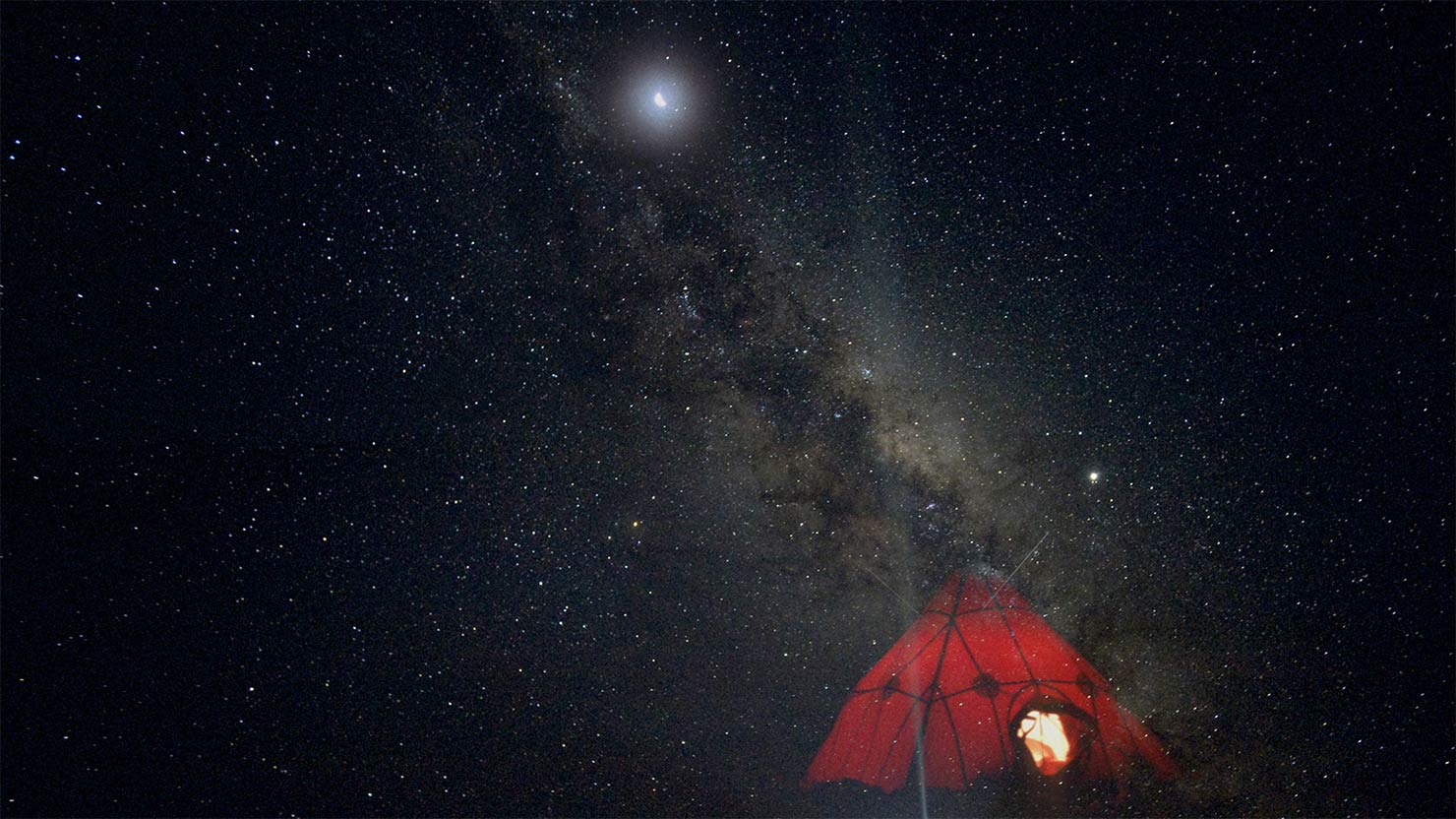星空とテント