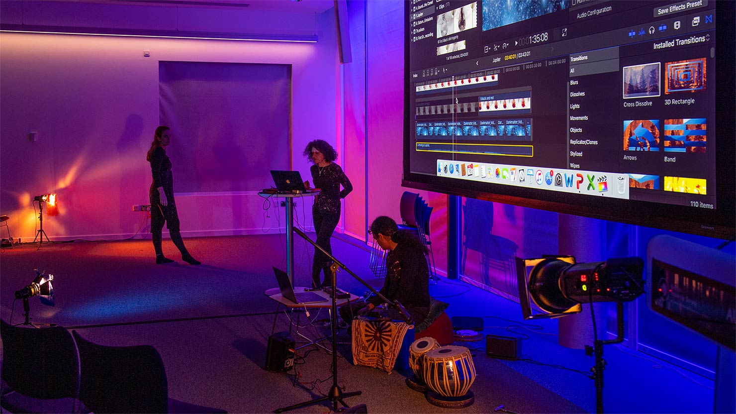 Sounds of Space Project、パフォーマンスの様子。
