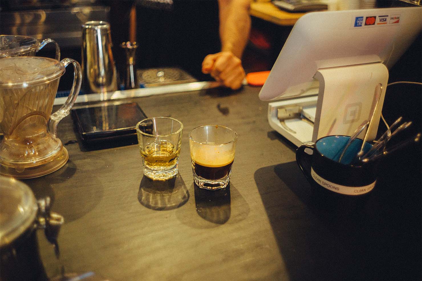 淹れたコーヒー