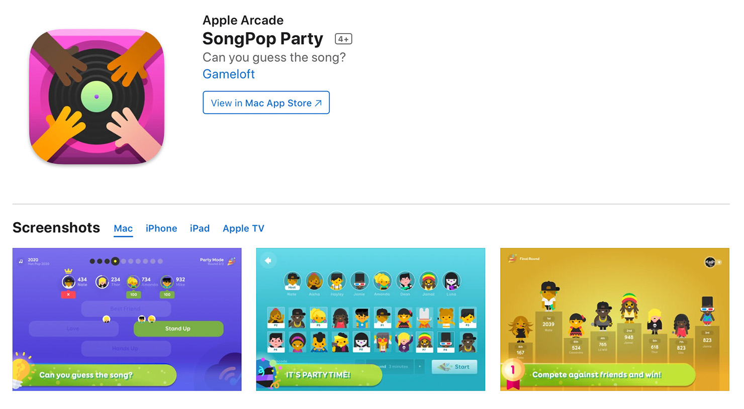 AppStore画面