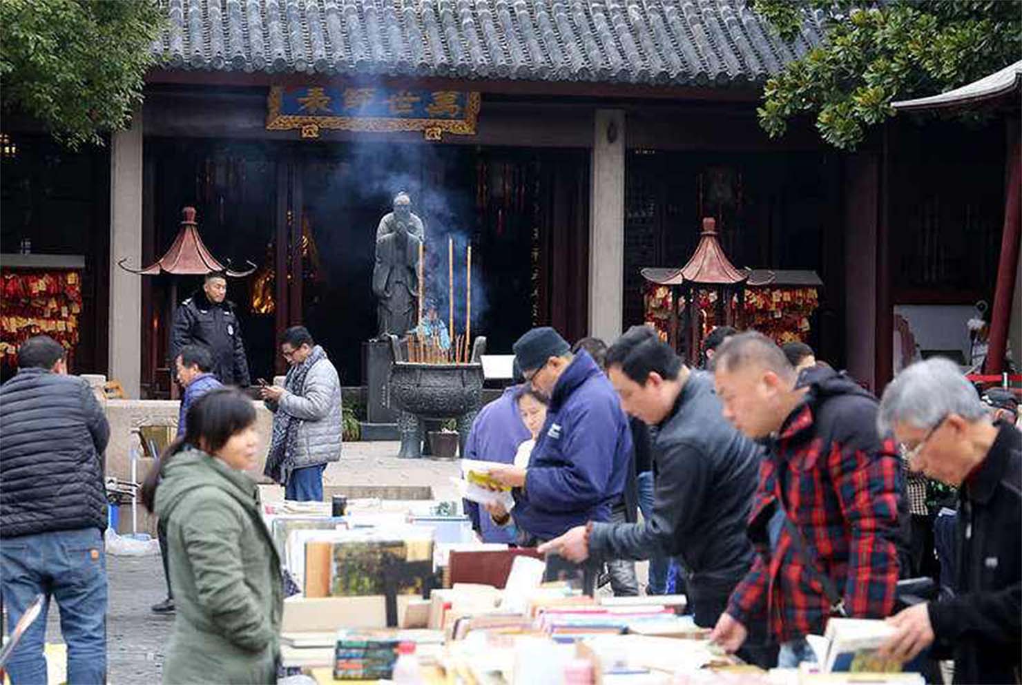 上海文廟孔子廟の古本市