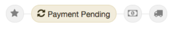 Payment Pending（入金中）表示