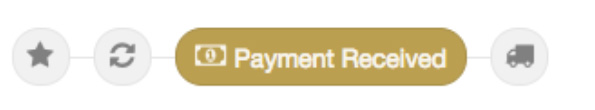 Payment Received（入金確認済み）表示