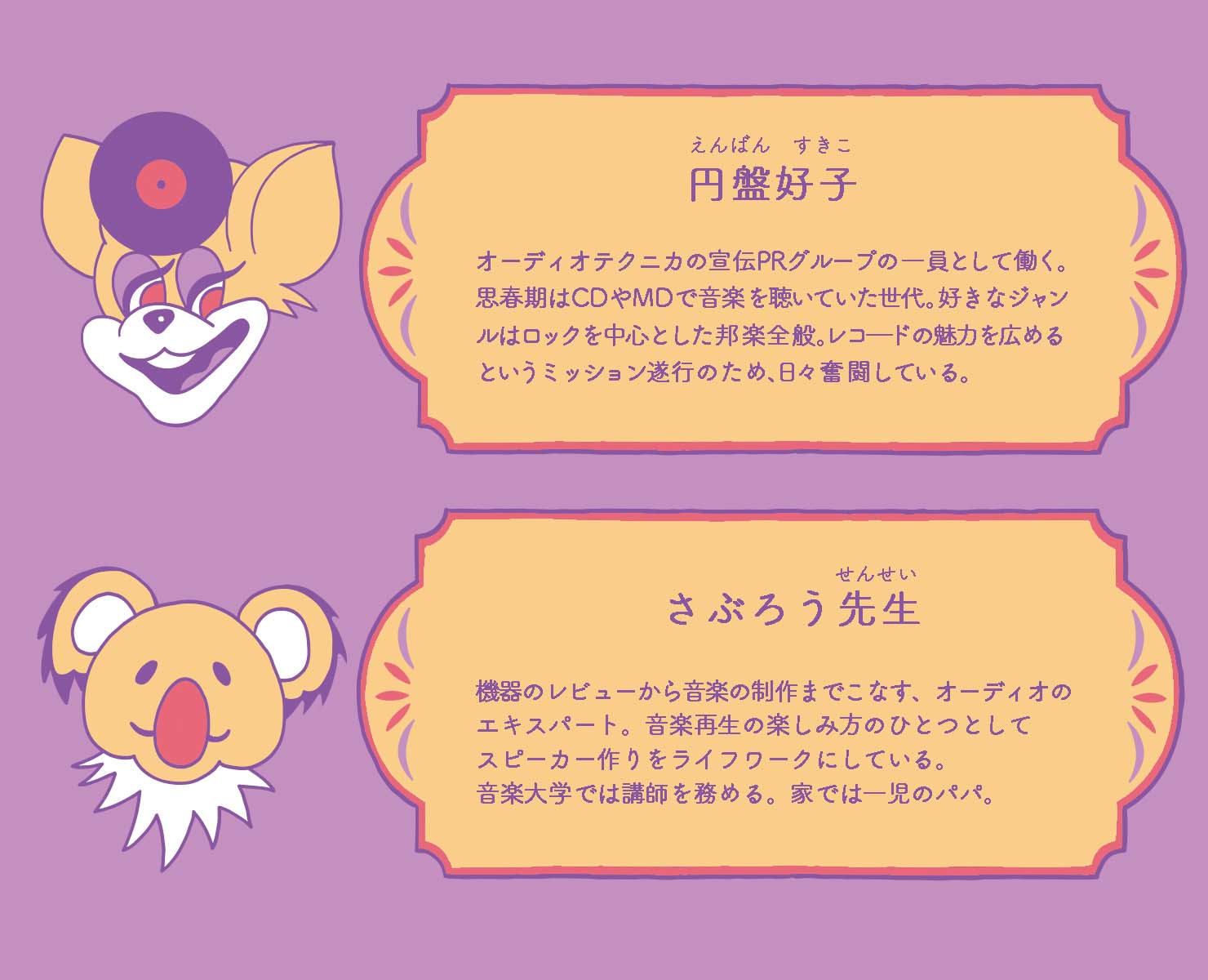 円盤好子とさぶろう先生のプロフィール