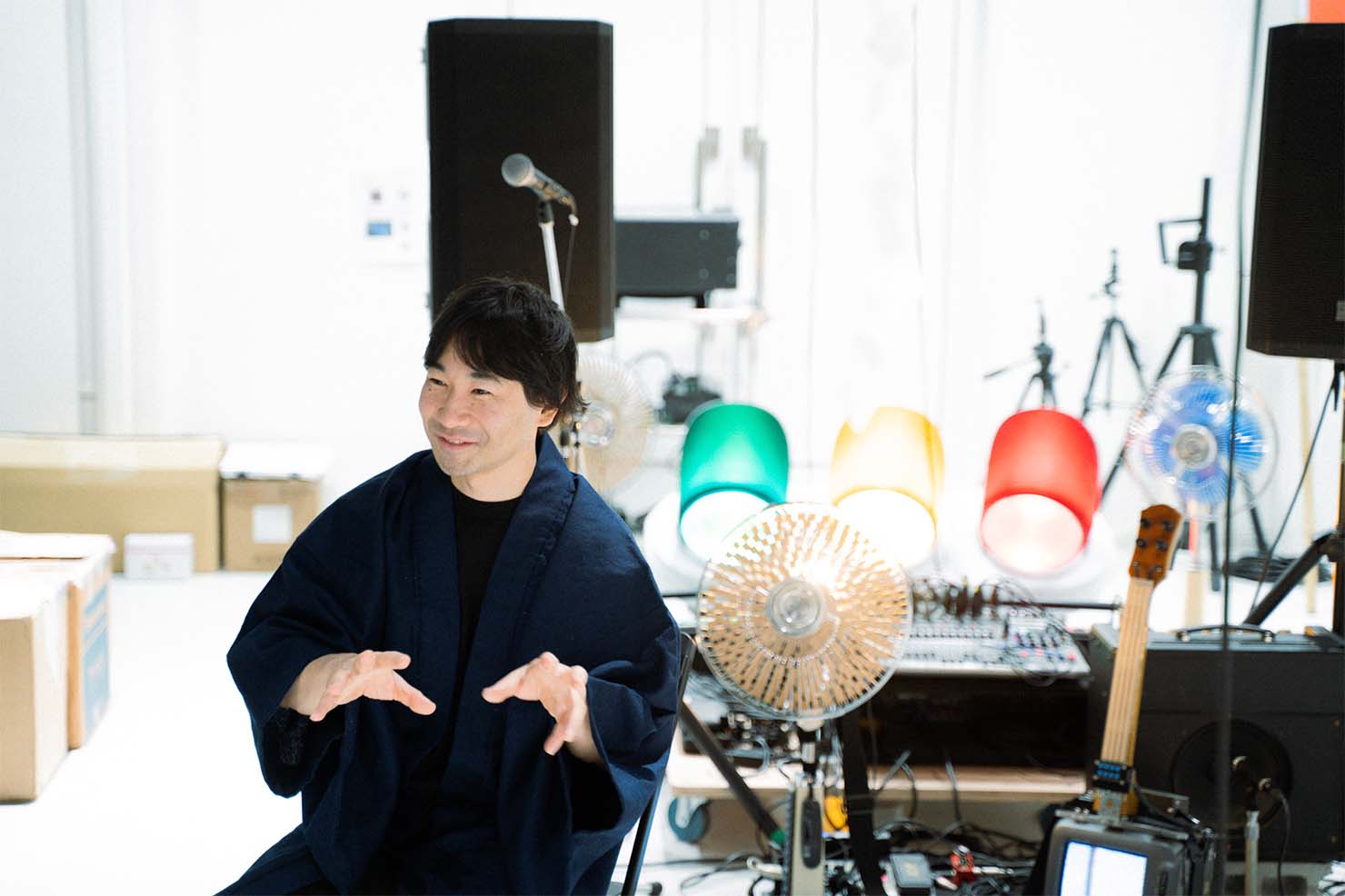 Open Reel Ensembleについて語る和田永氏