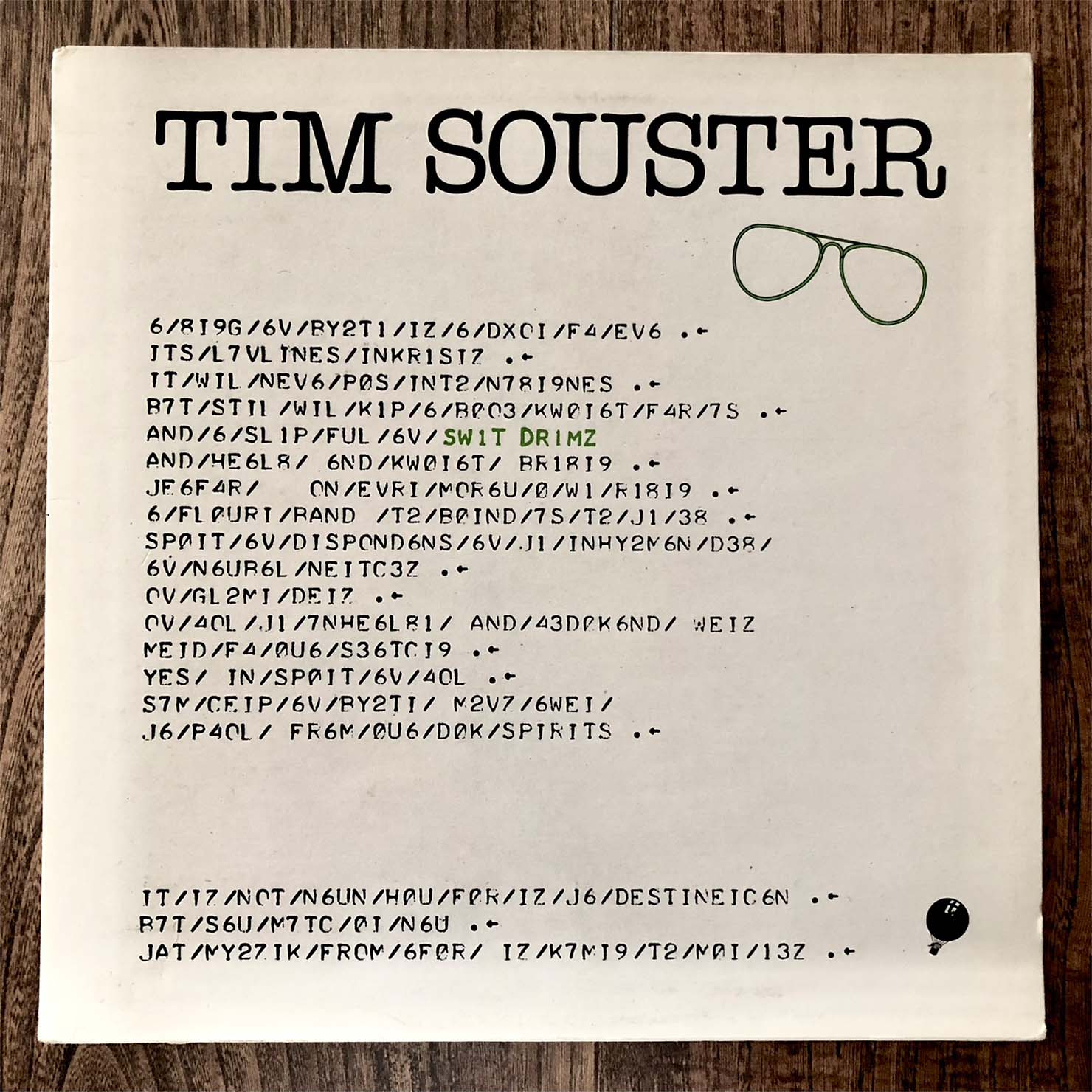 Tim Souster『Swit Drimz』