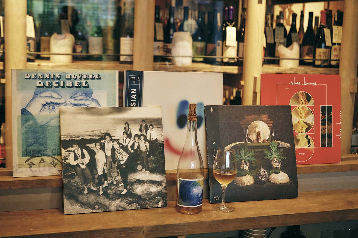 レコードとワイン