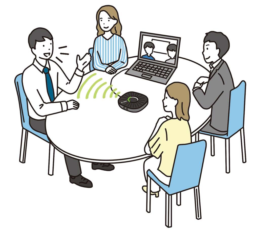 AT-CSP5 発言者の声を自動追尾イメージ