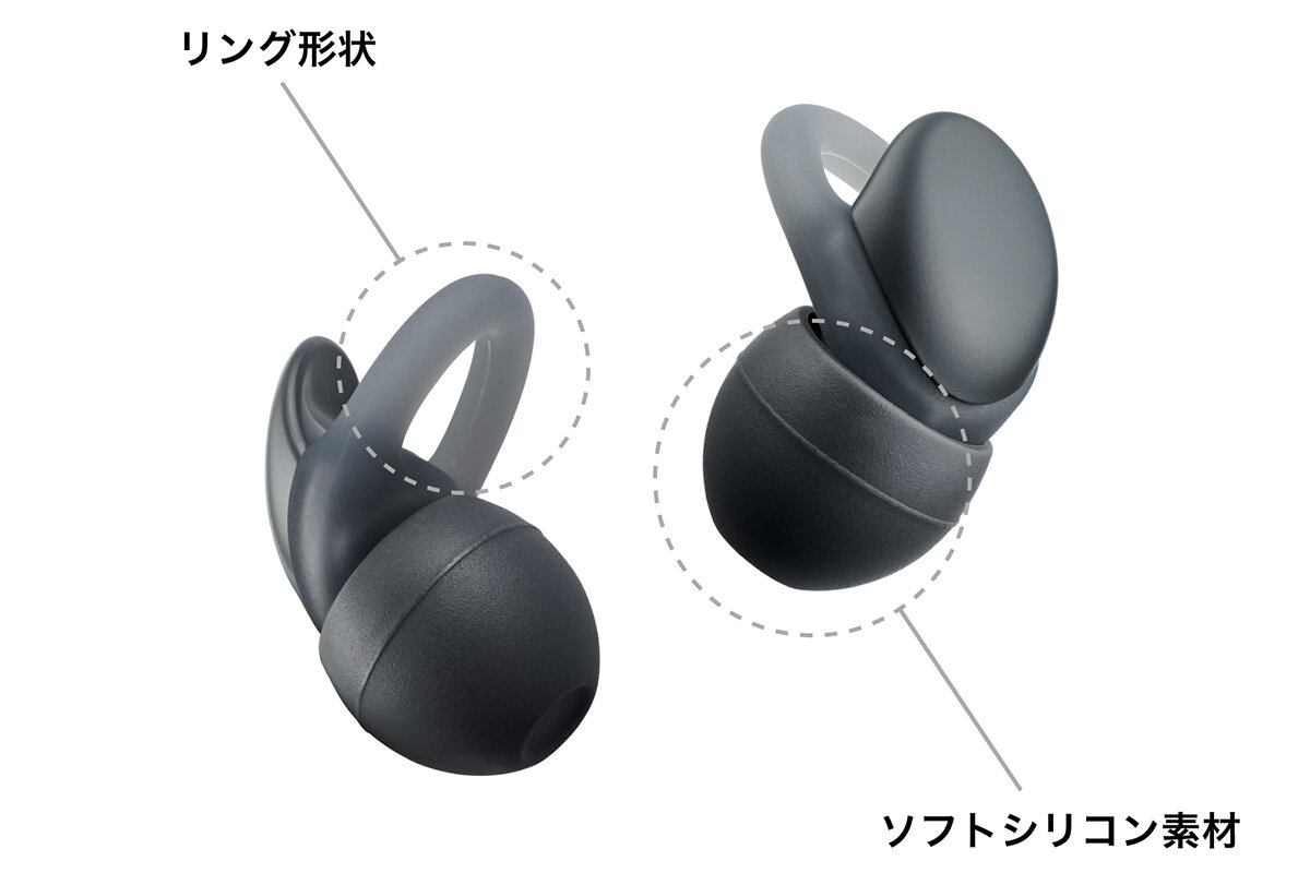 AT-ERP3：耳あたりの良いソフトシリコン素材採用
