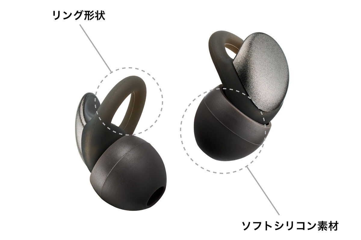 AT-ERP5：耳あたりの良いソフトシリコン素材採用