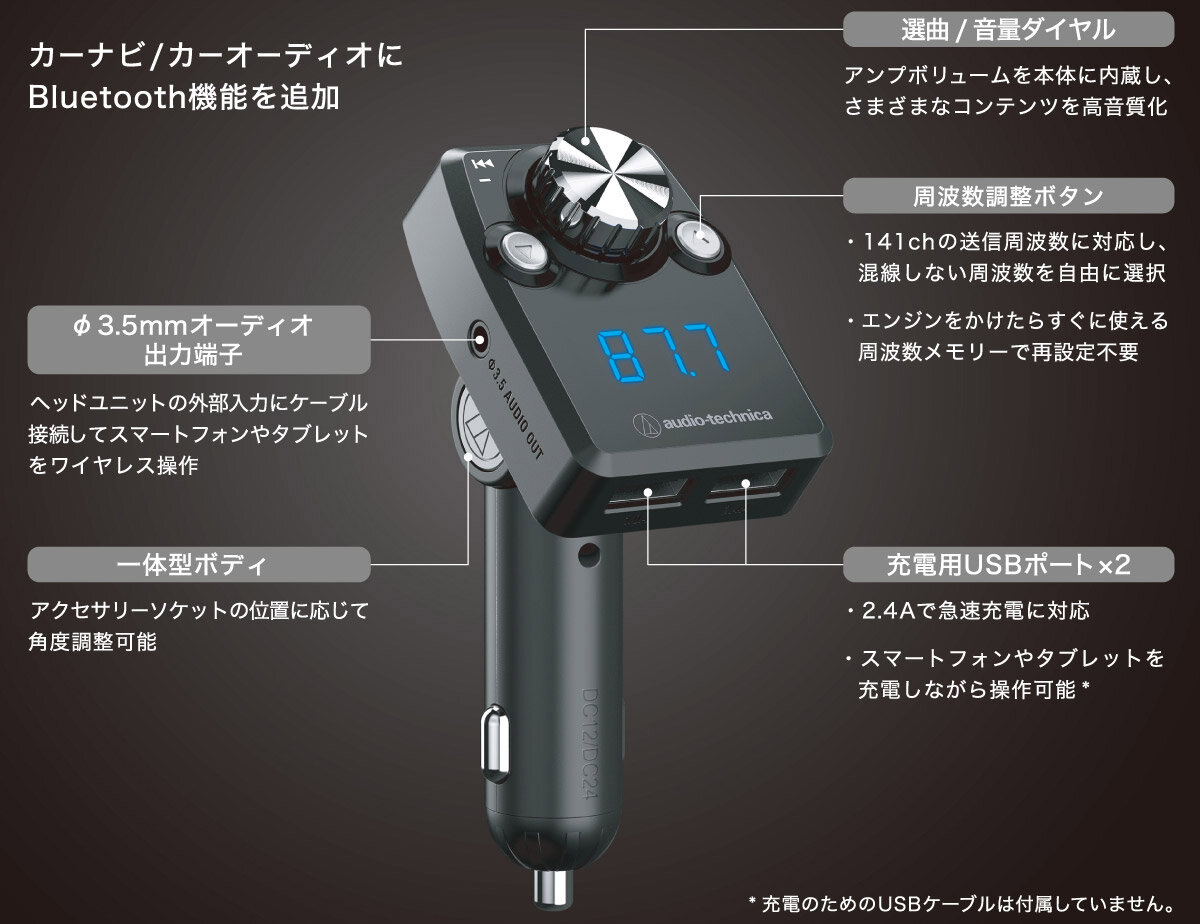 AT-FMR3BT：各部の名称
