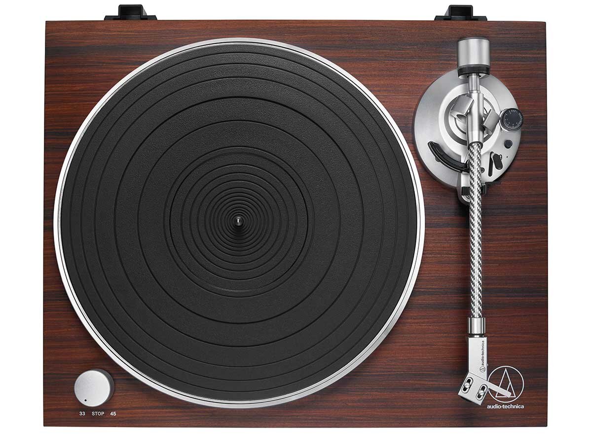 AT-LPW50BT RW(レコードプレーヤー)：ストレート型トーンアーム