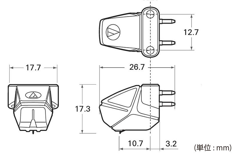 AT-MC2022：外形寸法