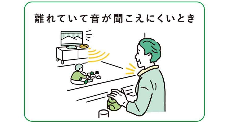 AT-NSP700TV：離れていて音が聞こえにくいとき