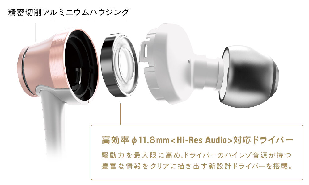 ATH-CKR70：高効率&phi;11.8mmドライバーを搭載