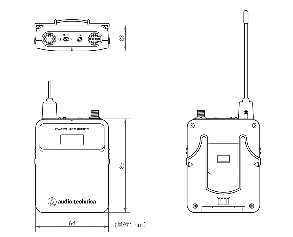 ATW-T3201aHH1：外形寸法図